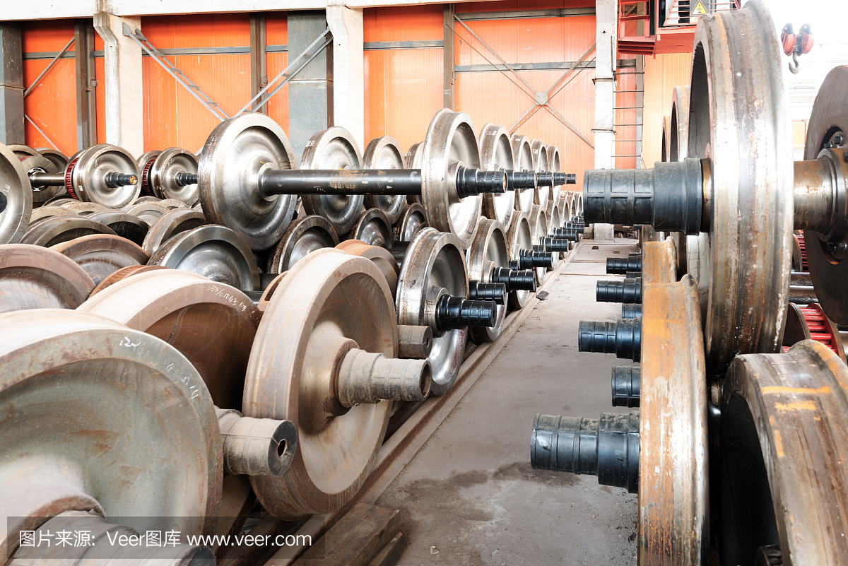 重工业工厂,生产钢质火车车轮